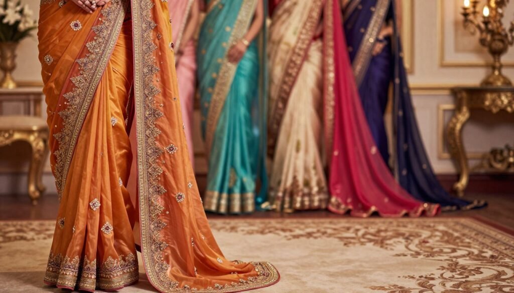 silk vs designer sarees